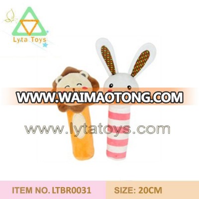 ICTI Certificated Good Quality Plush Baby Rattles